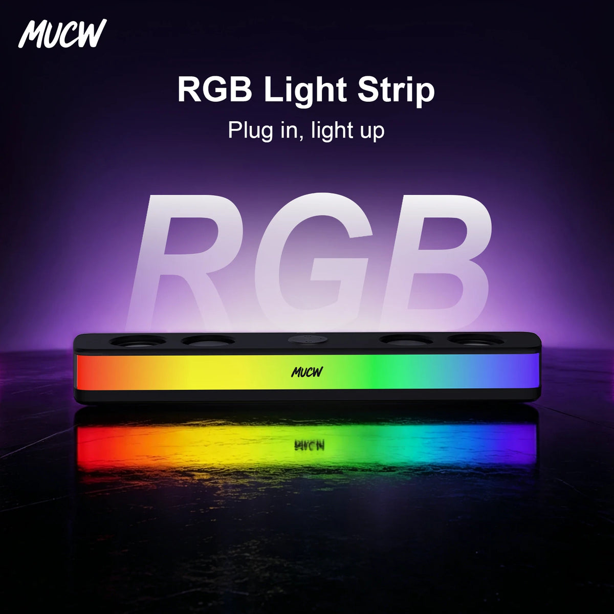 RGB Gaming Soundbar - Bluetooth & USB PC Speaker for Monitor